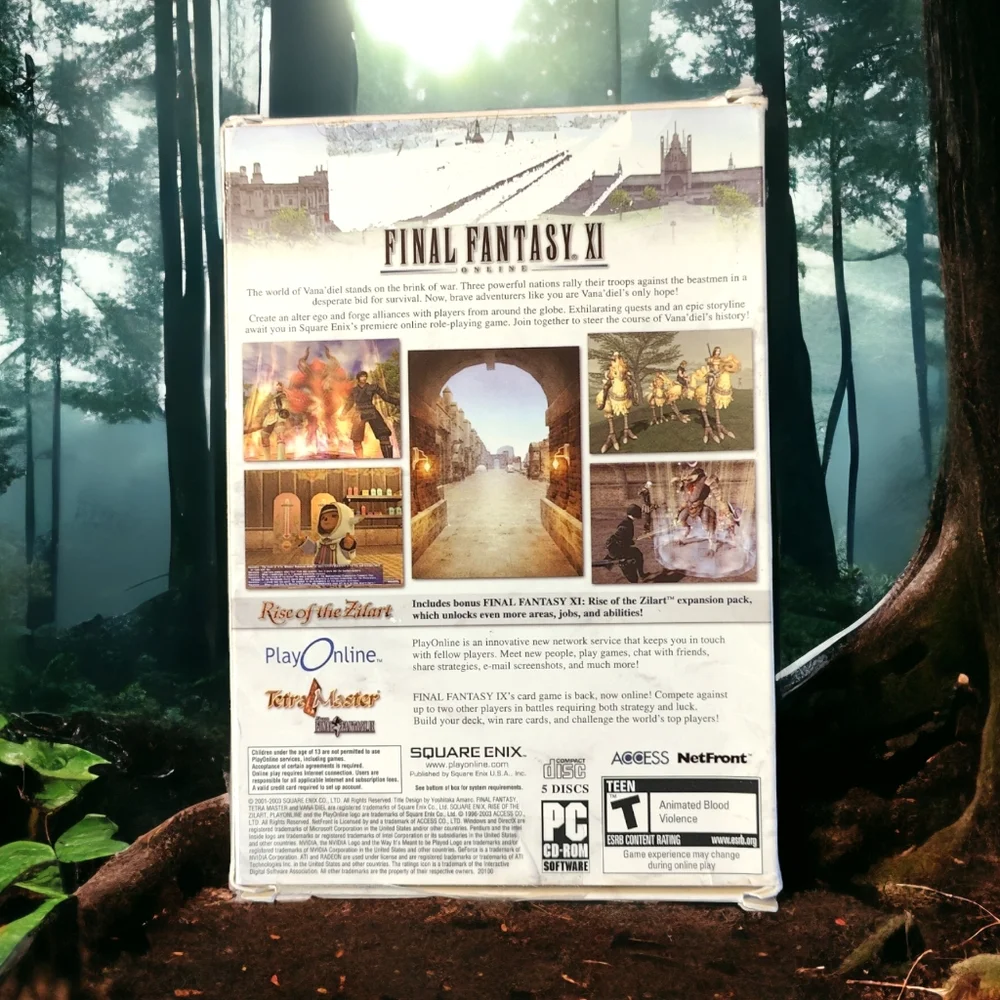 FINAL FANTASY XI - 2003 PC CD-ROM Video Game Box Set